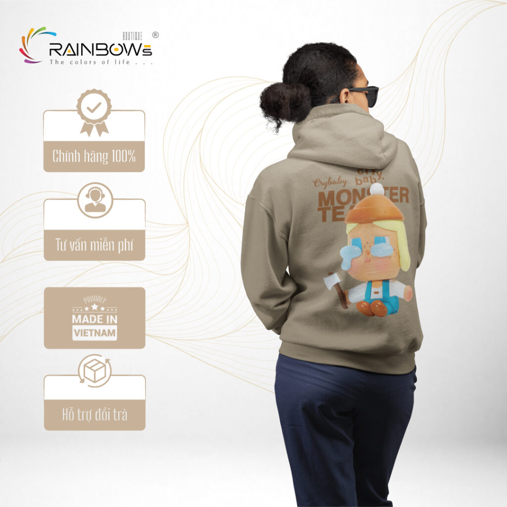 áo hoodie họa tiết dễ thương