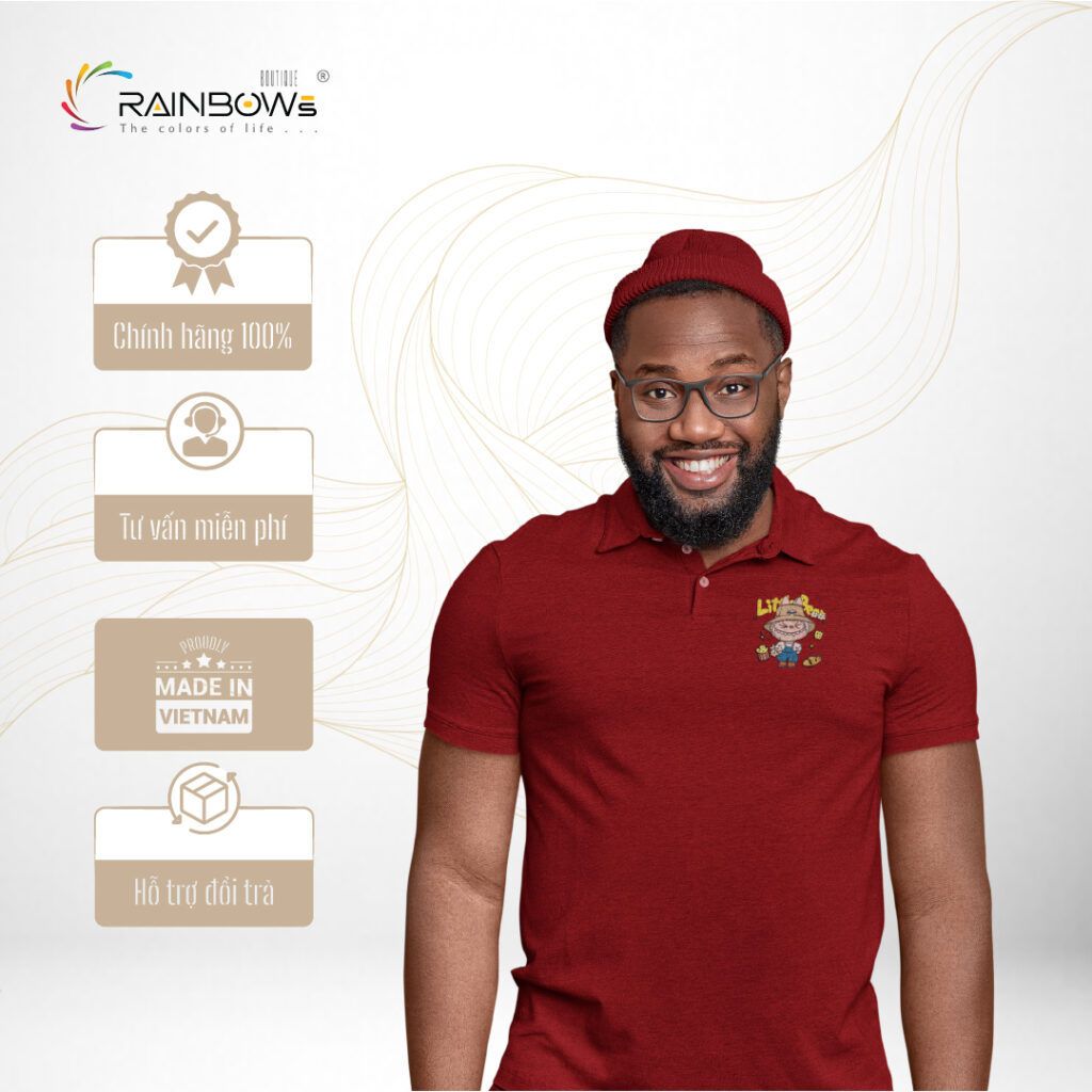 áo thun đỏ tưởi cực chất