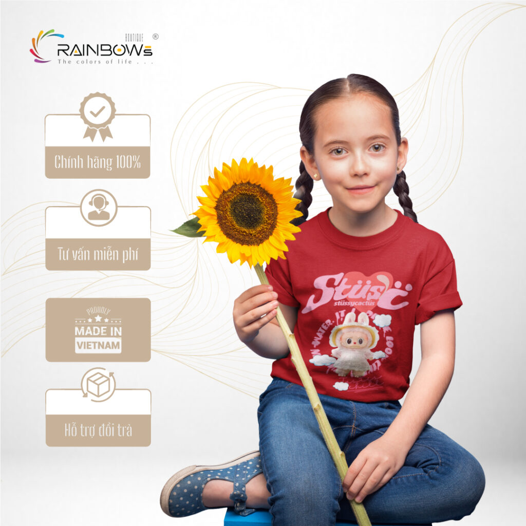 áo thun cho bé đỏ tươi