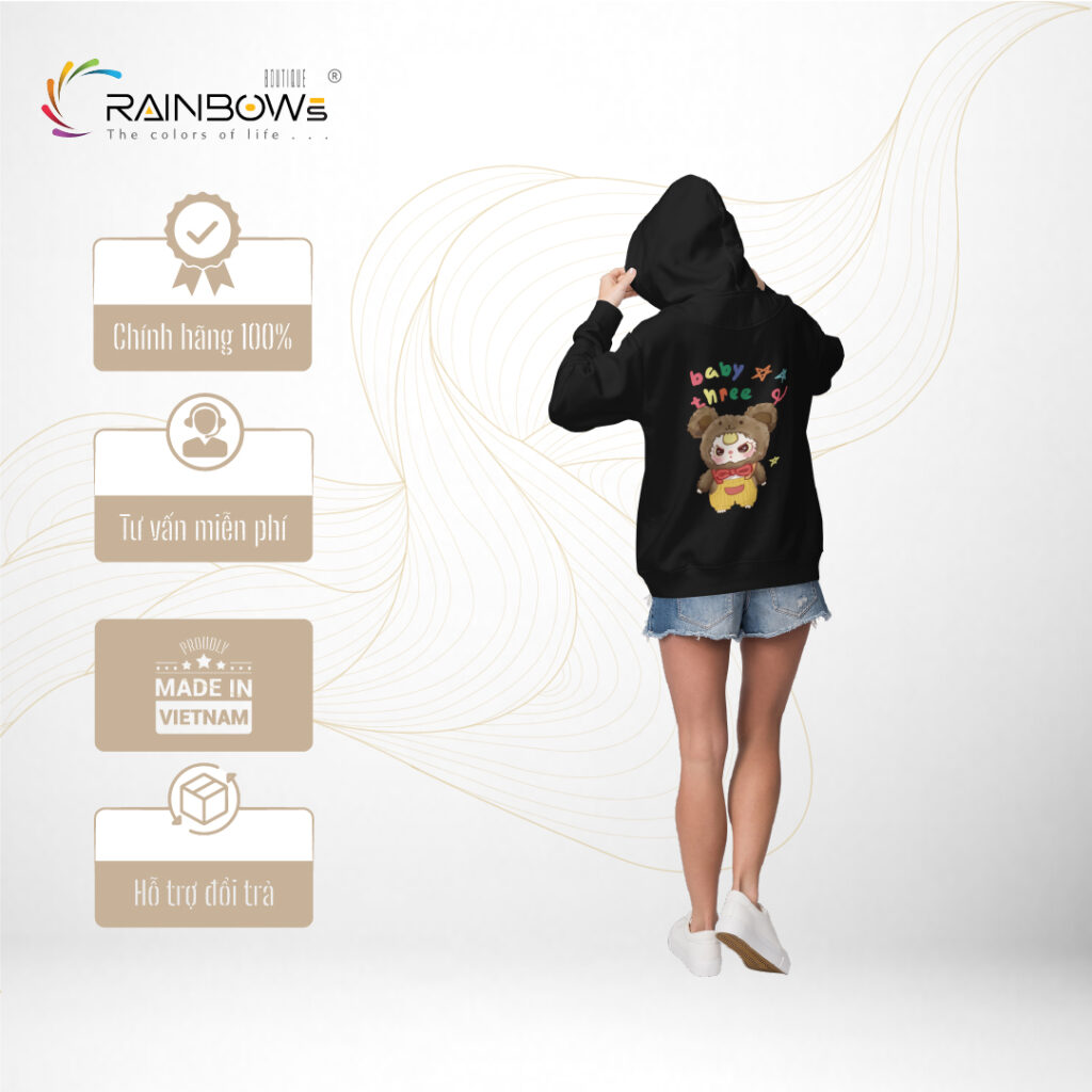 hoodie đen cực ngầu
