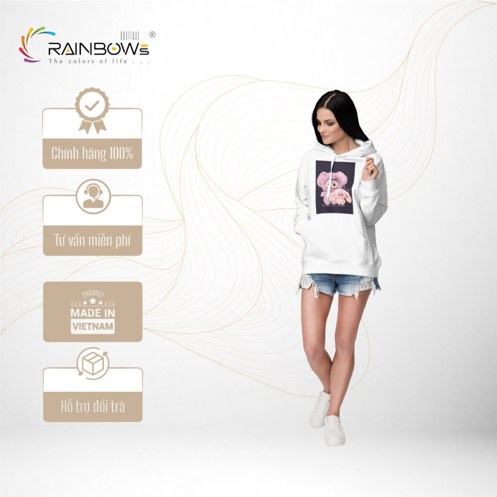 hoodie họa tiết Labubu