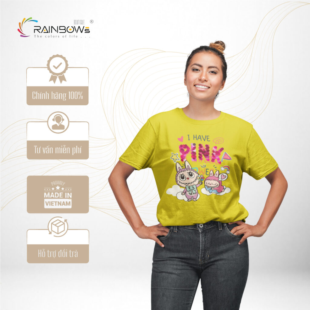 áo thun vang labubu chất