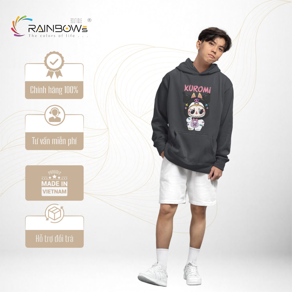 áo hoodie kuromi xinh 