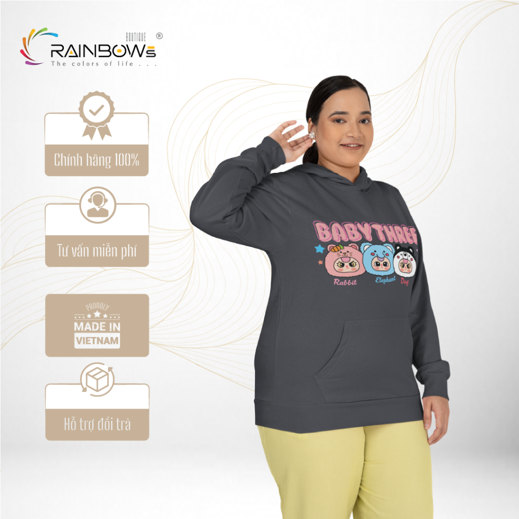 áo hoodie baby three xinh