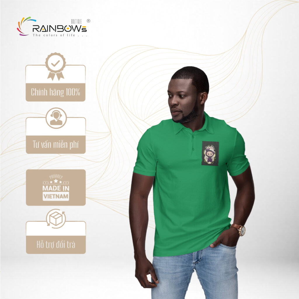 áo thun nam xanh phong cách