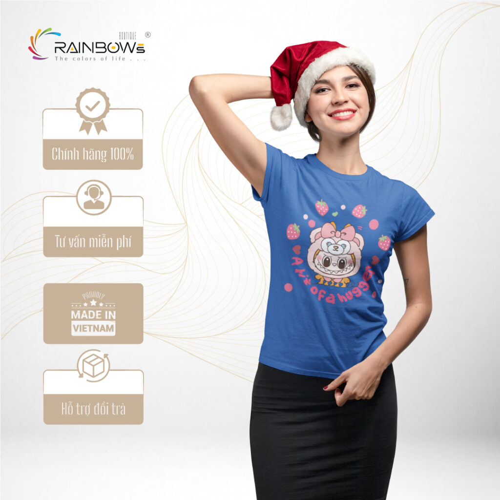 áo thun in hình labubu siêu dễ thương