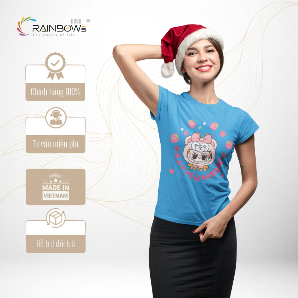 áo thun in hình labubu siêu dễ thương