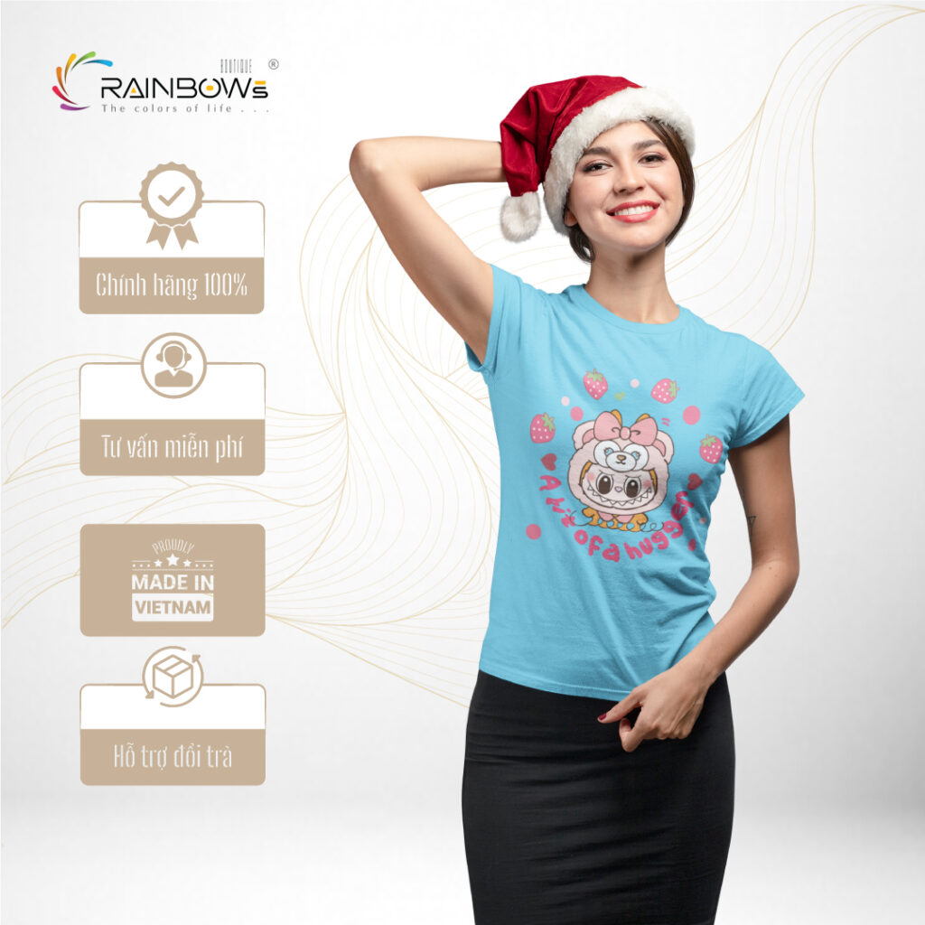 áo thun in hình labubu siêu dễ thương