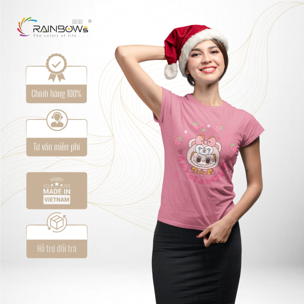 áo thun in hình labubu dành cho phái đẹp