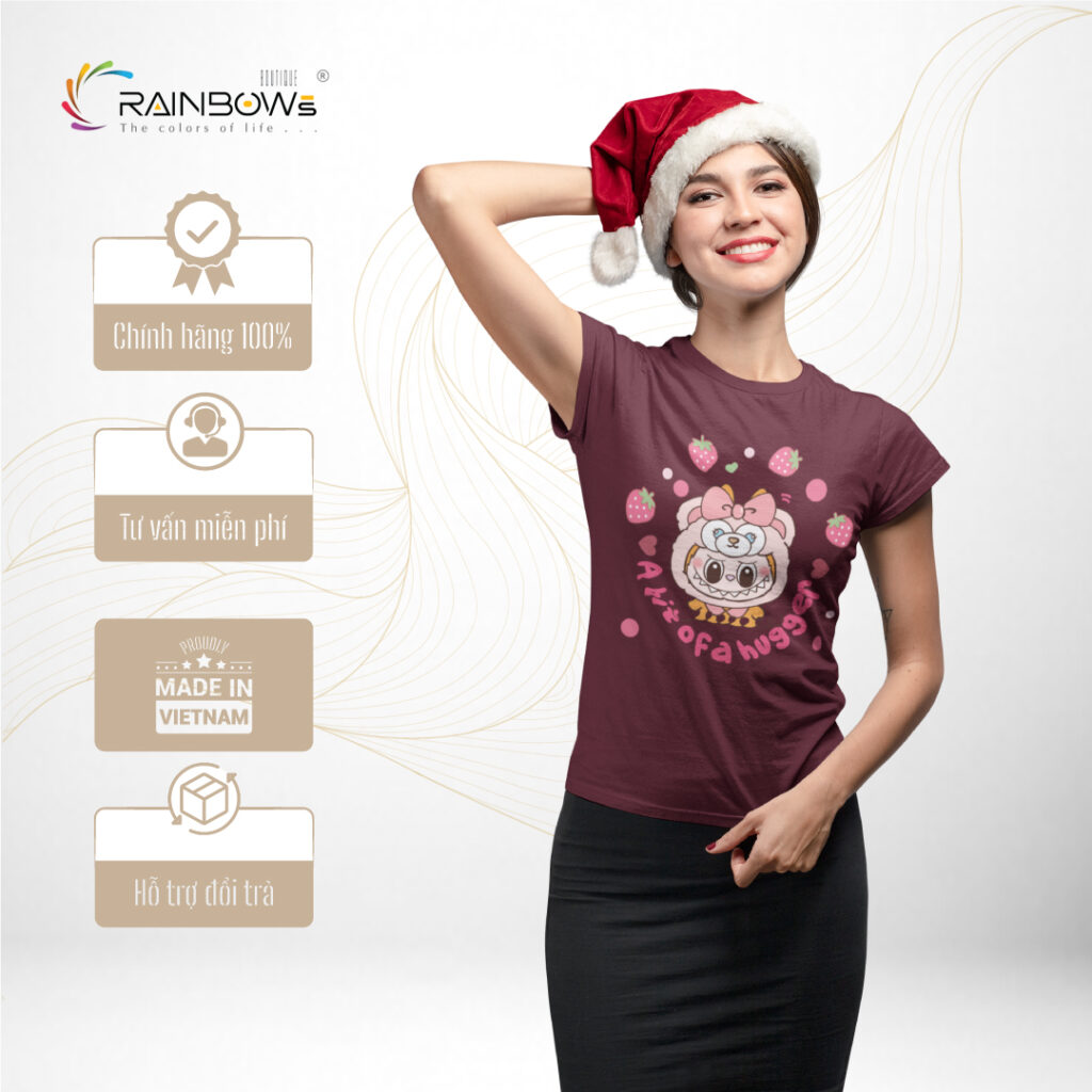 áo thun in hình labubu dành cho phái đẹp