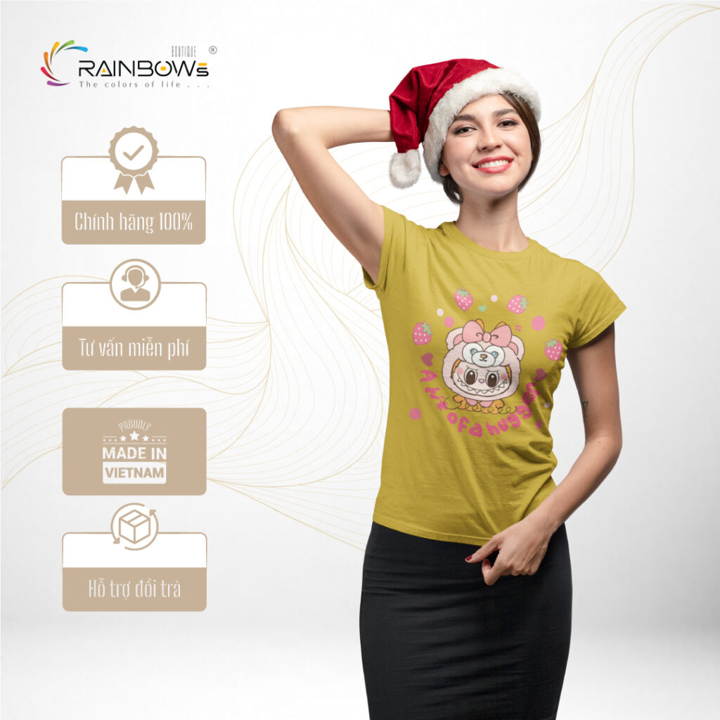 áo thun in hình labubu dành cho phái đẹp