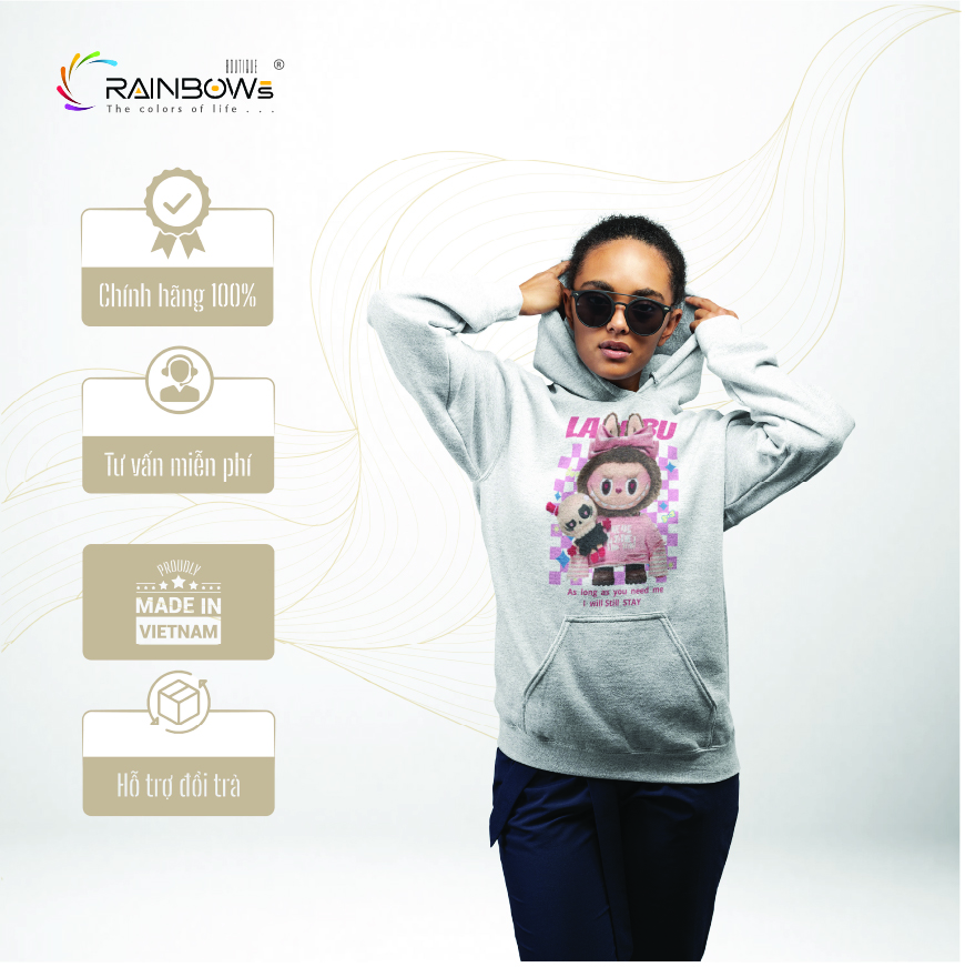 áo hoodie in hình labubu cực đẹp và ngầu