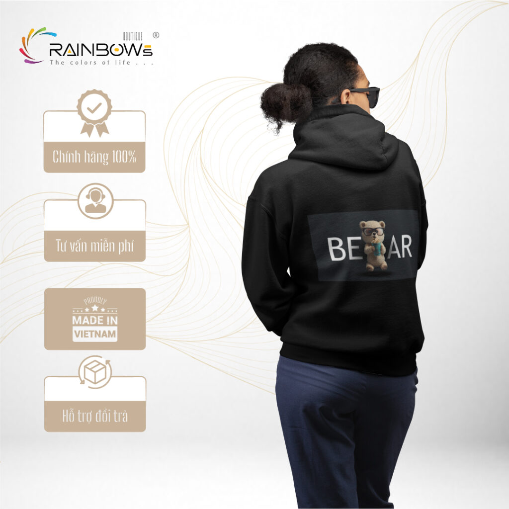 áo hoodie đen cực chất