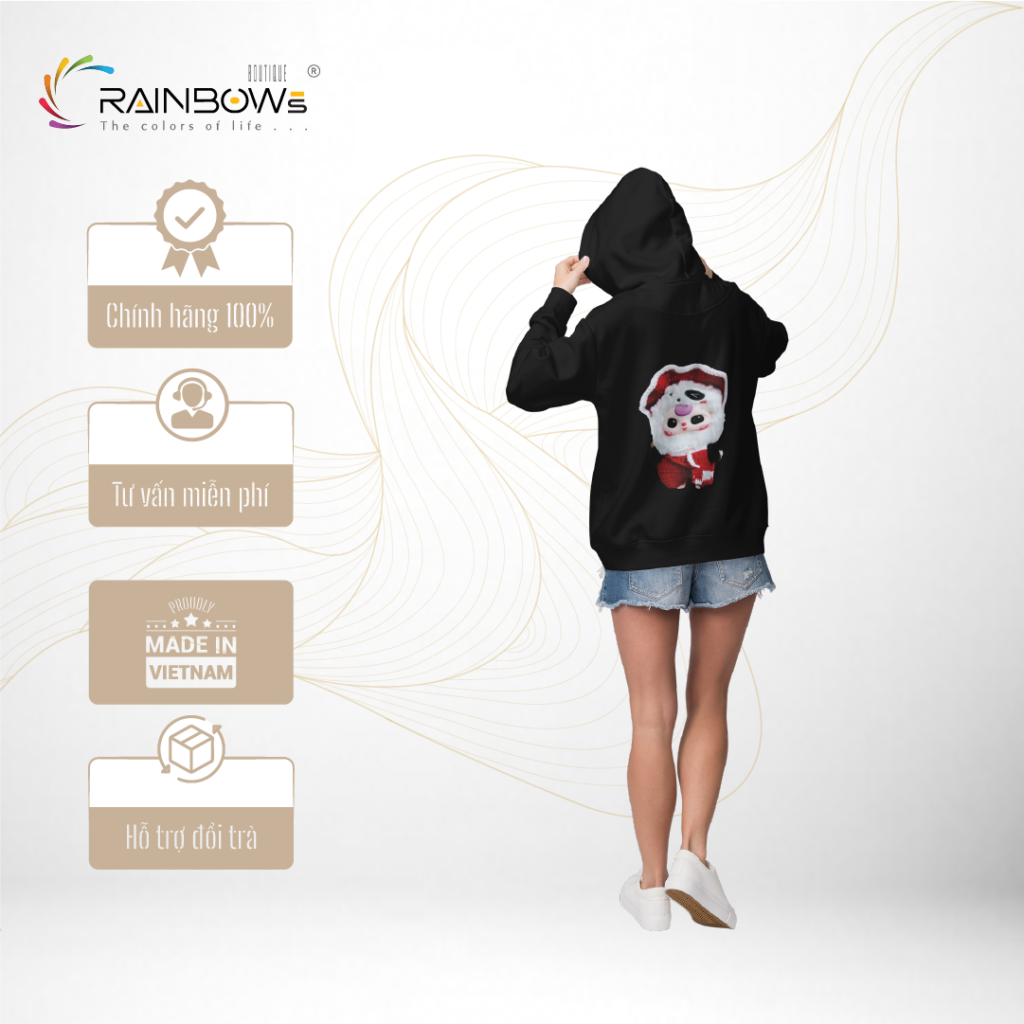 áo hoodie in hình baby three đẹp và phong cách trẻ trung