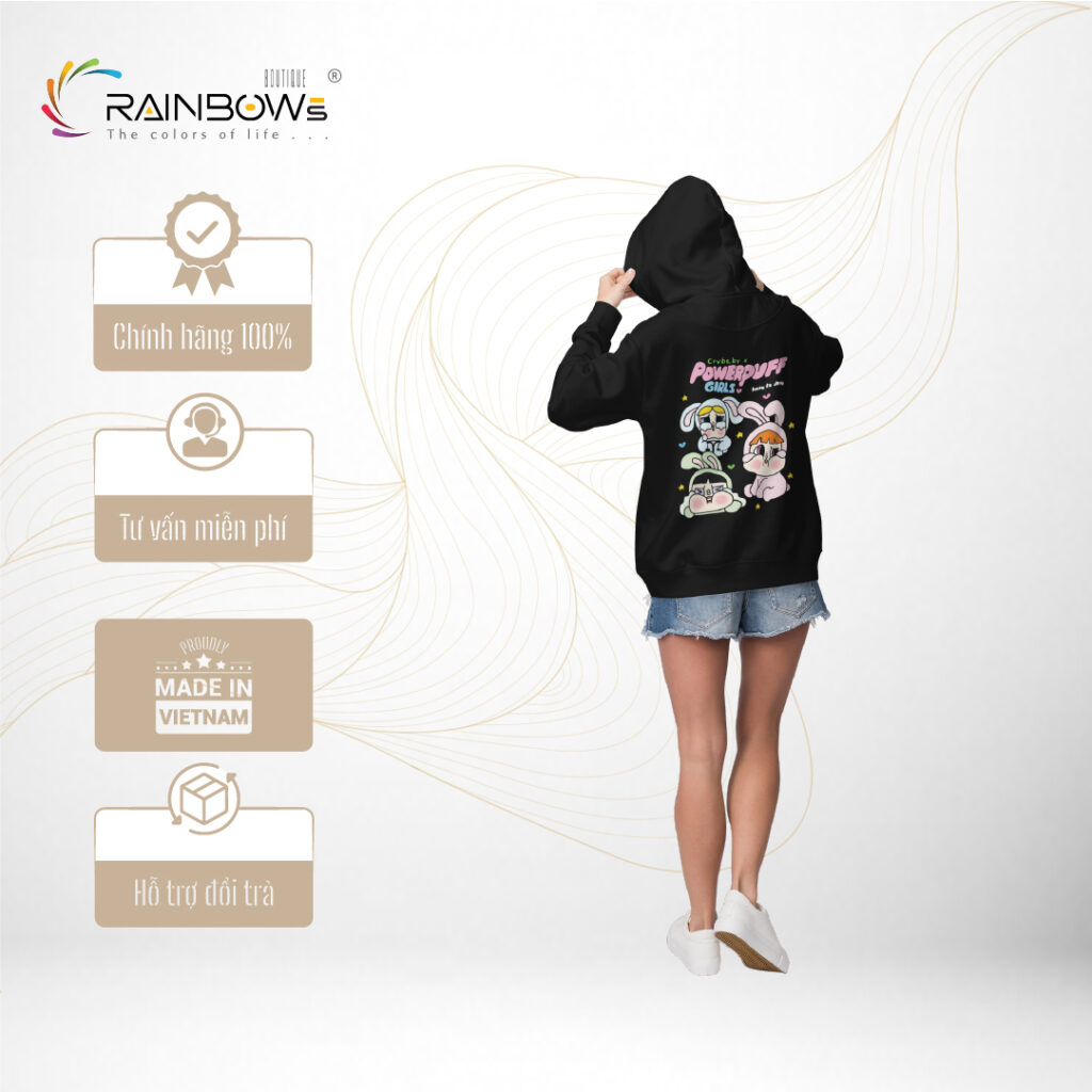 áo hoodie đen capy bara cự ngầu