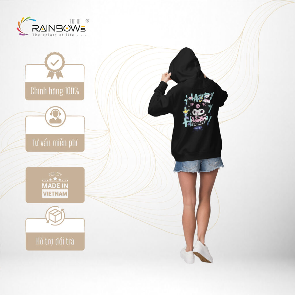 áo hoodie đen cực chất