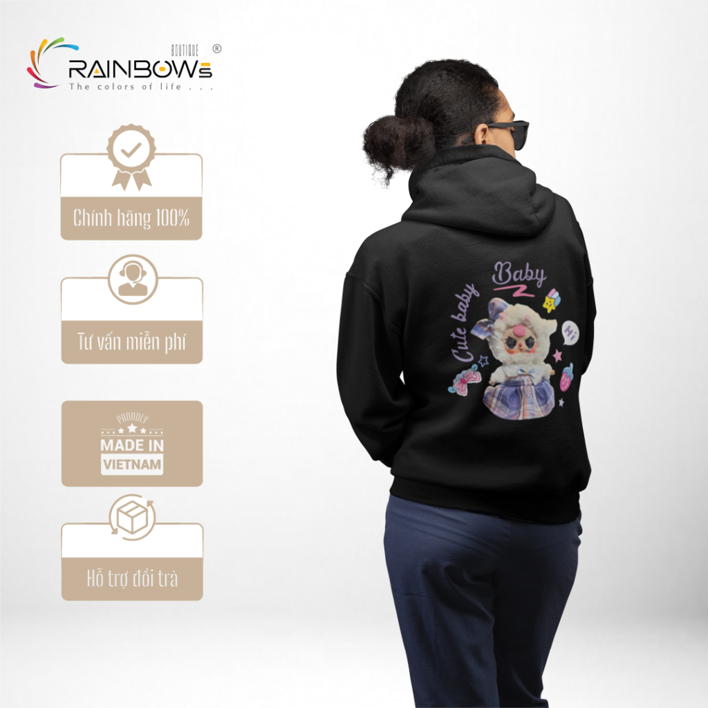 hoodie đen cực chất
