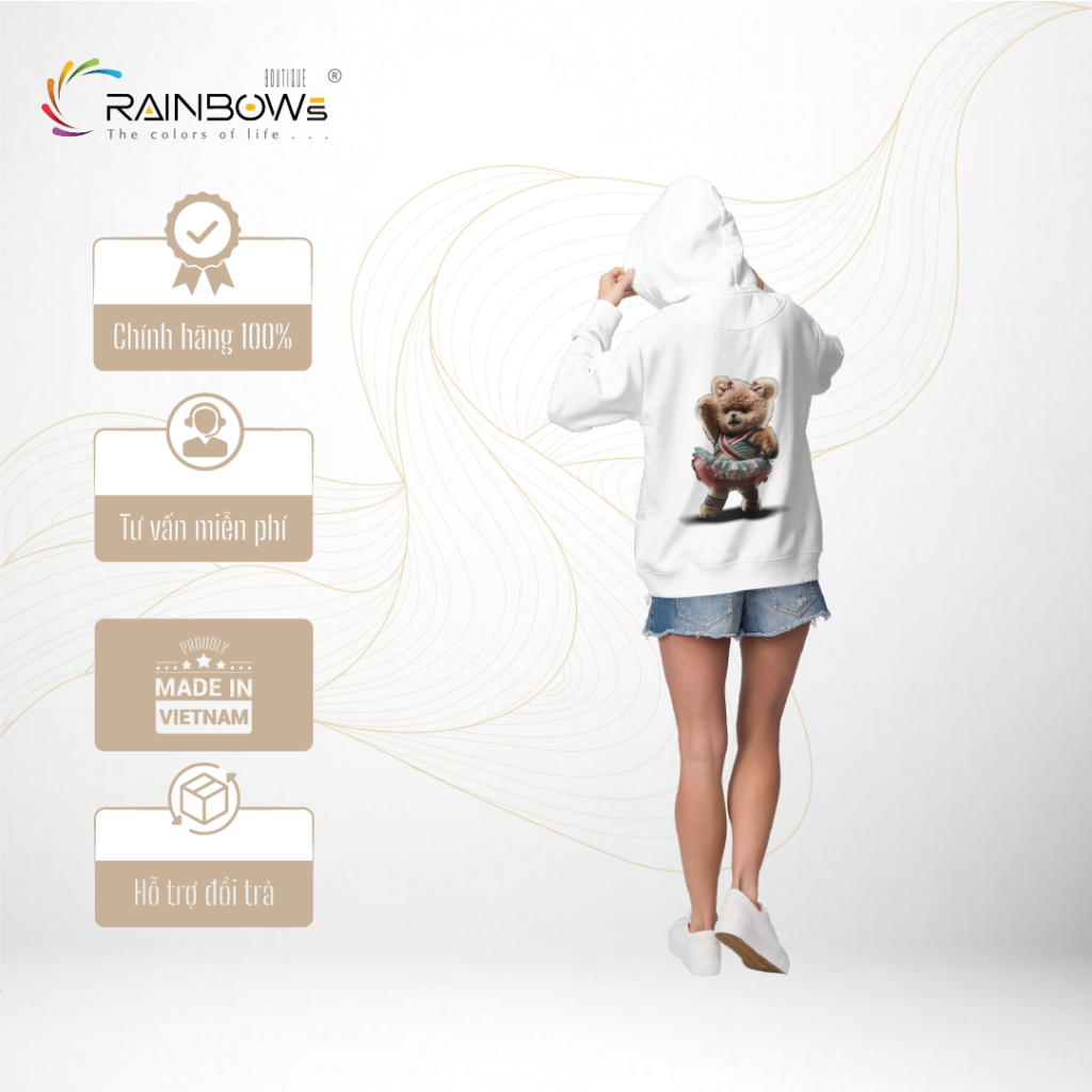 áo hoodie gấu bear xu hướng thời trang