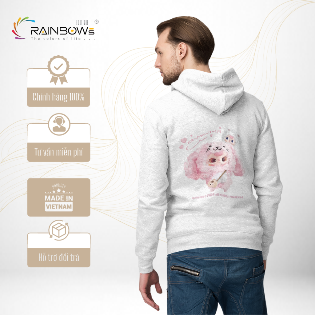 áo hoodie in hình baby three mang phong cách trẻ trung và năng động