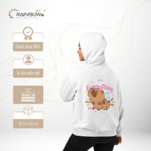 Áo Khoác Hoodie - Họa Tiết Capybara - HD CPBR50