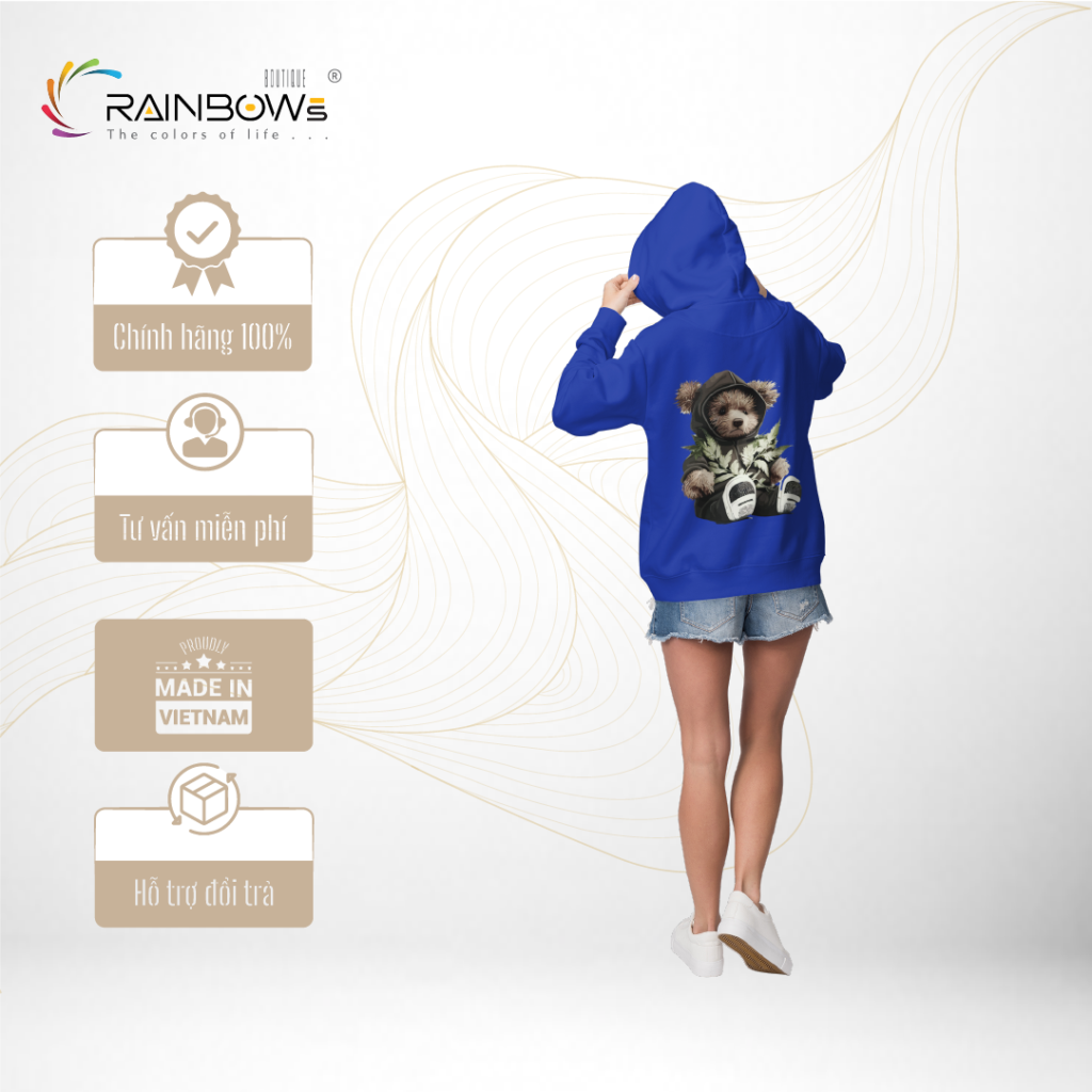 áo hoodie gấu bear cực chất