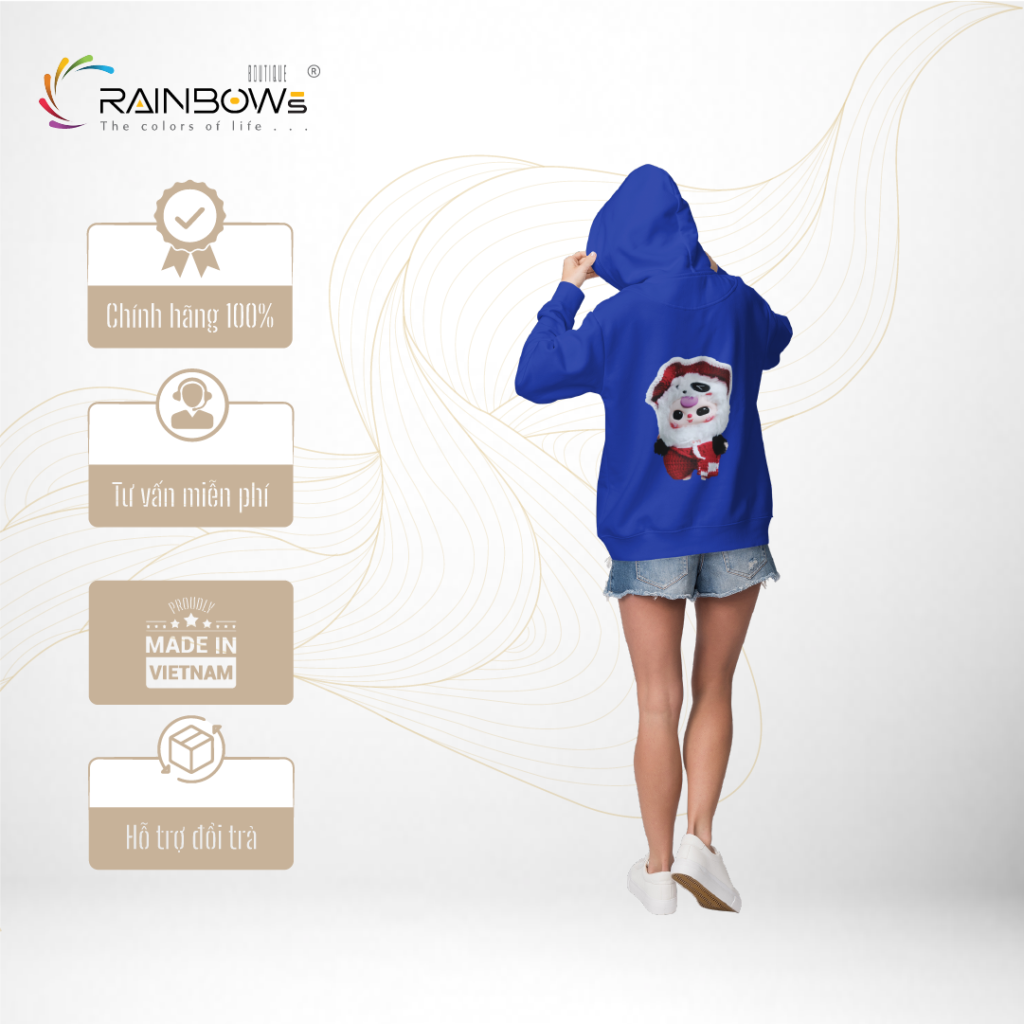 áo hoodie in hình cá tính và năng động