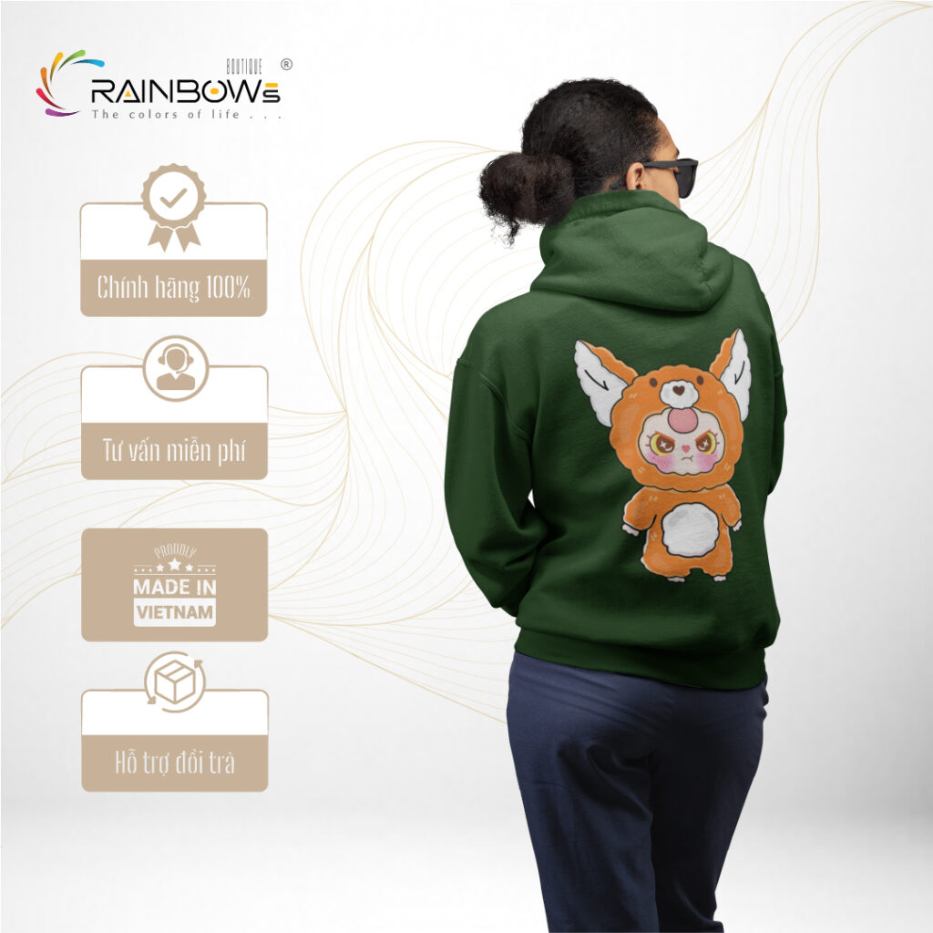 áo hoodie in hình cực chất