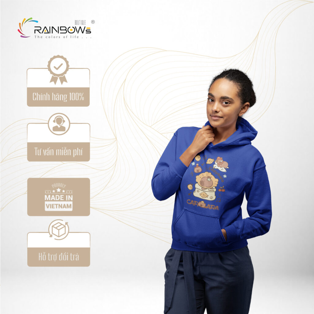 áo hoodie xanh bích cực chất