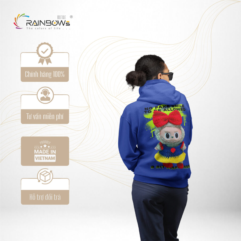 áo hoodie đẹp in hình labubu siêu ngầu