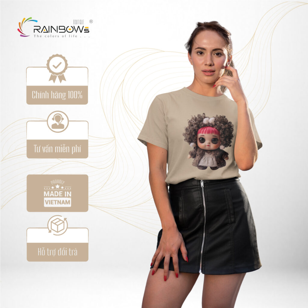 áo thun in hình baby three cho bé cực xinh