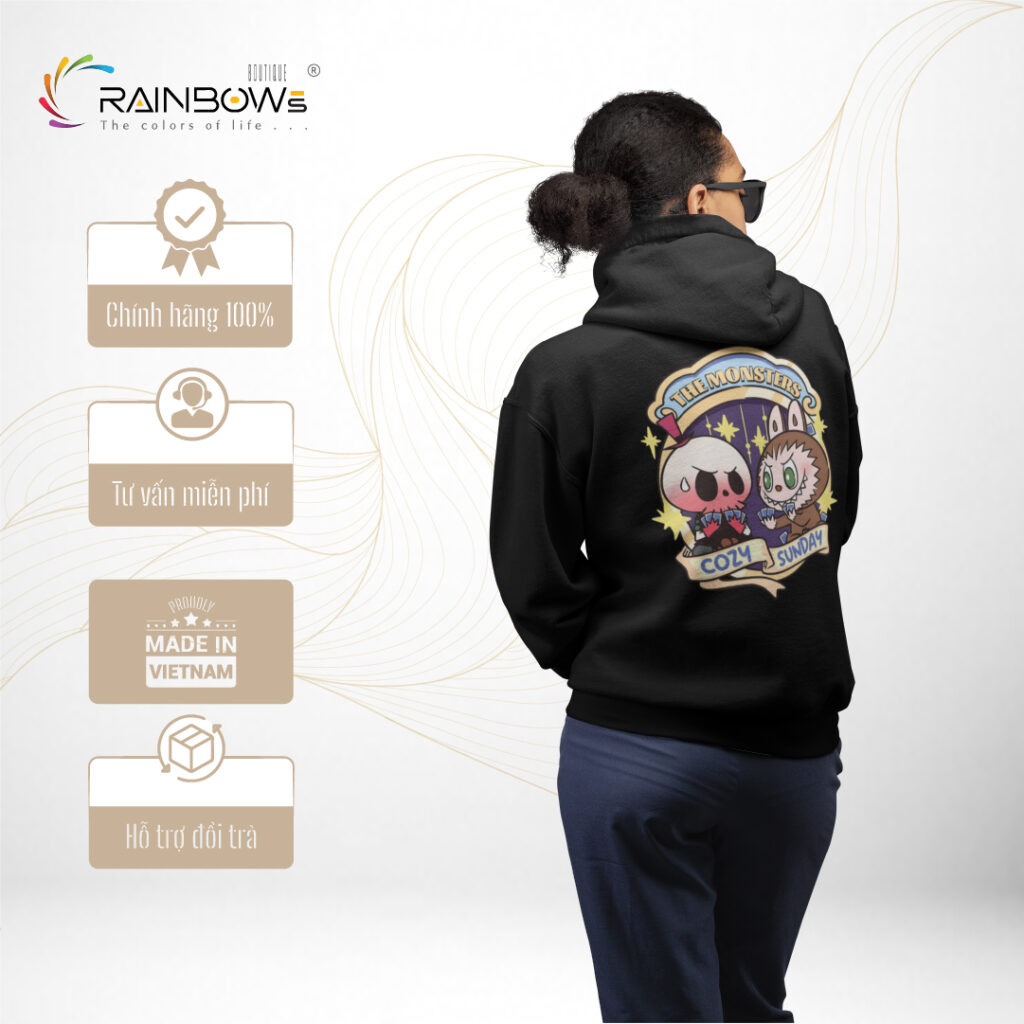 áo hoodie in hình labubu siêu chất siêu ngầu