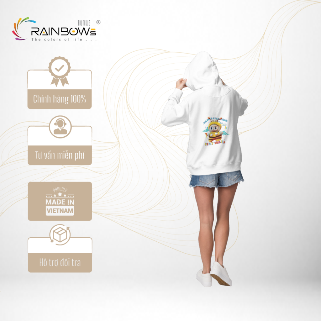 áo hoodie in hình labubu đẹp