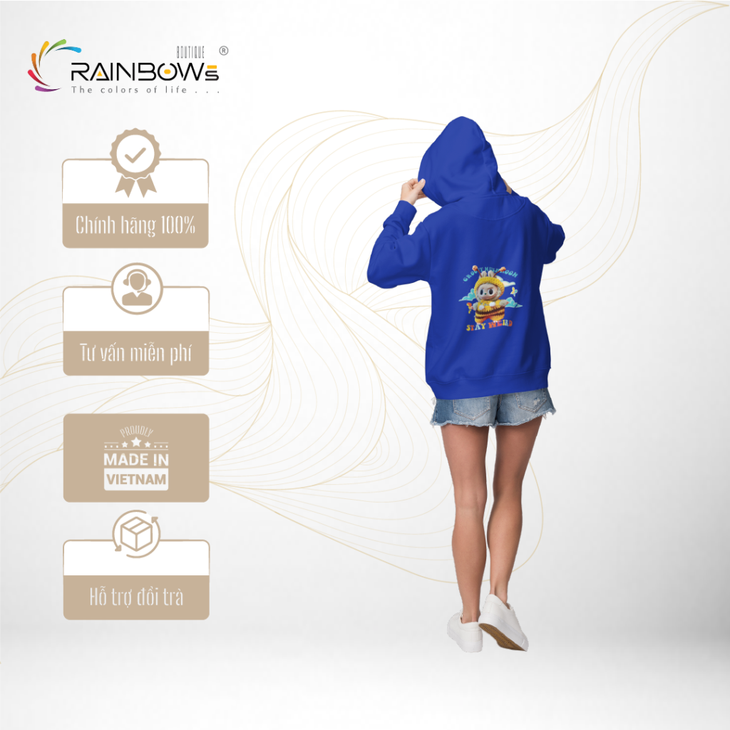 áo hoodie in hình labubu đẹp