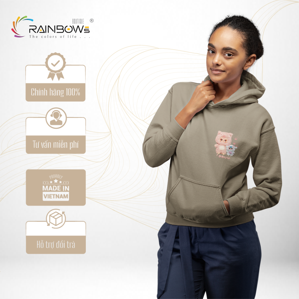 áo hoodie đẹp và chất in hình baby three