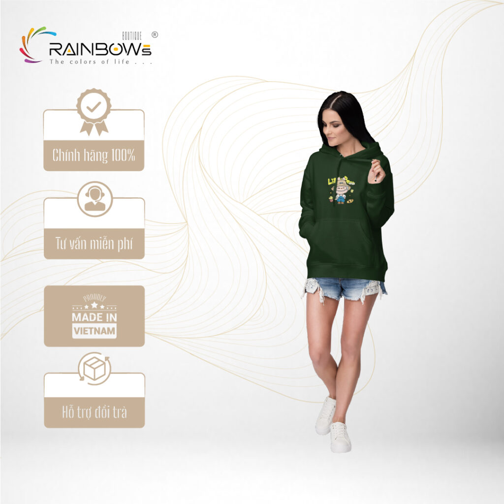 áo hoodie in hình labubu siêu đẹp mang phong cách trẻ trung