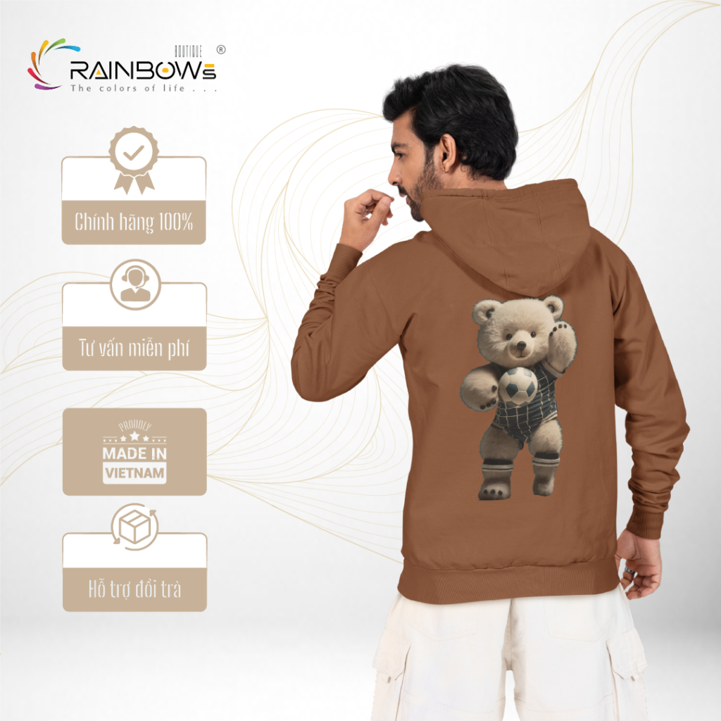 áo hoodie in hình gấu bear siêu đẹp