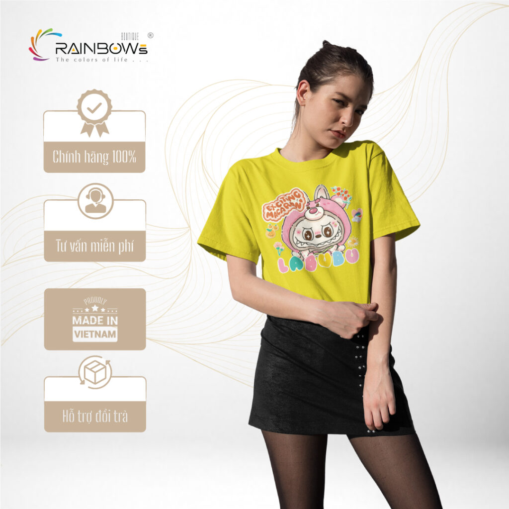 áo thun cực đẹp in hình labubu