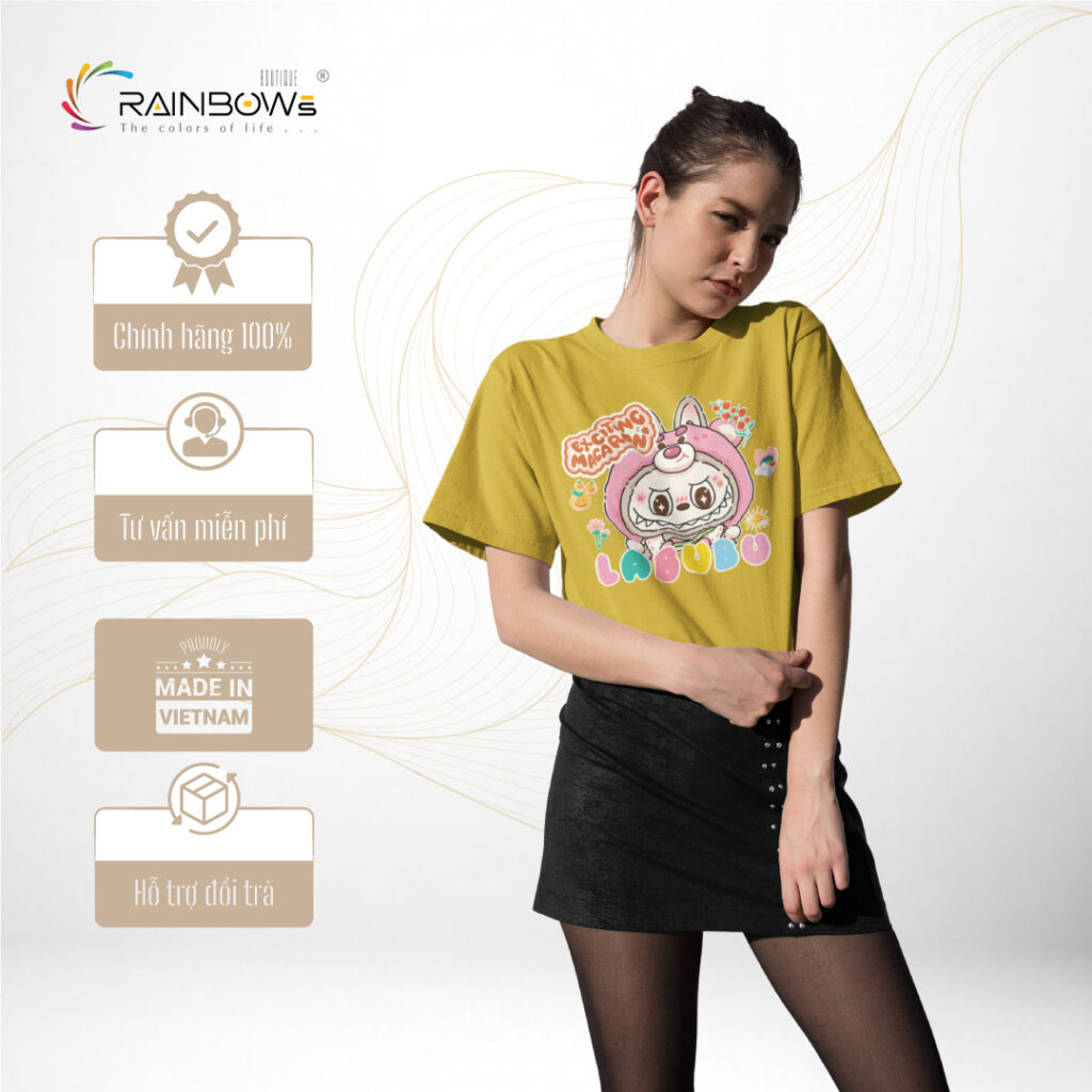 áo thun in hình labubu đẹp và chất