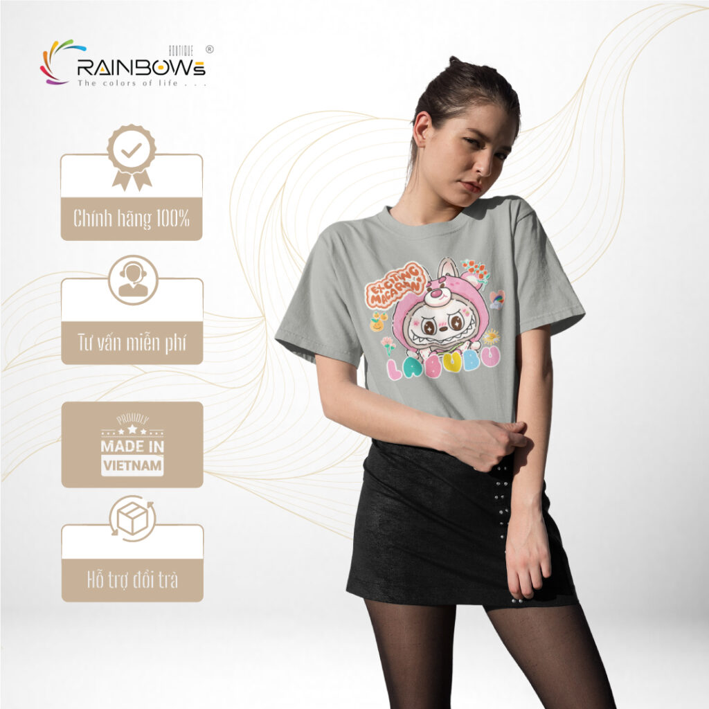 áo thun in hình labubu đẹp và chất