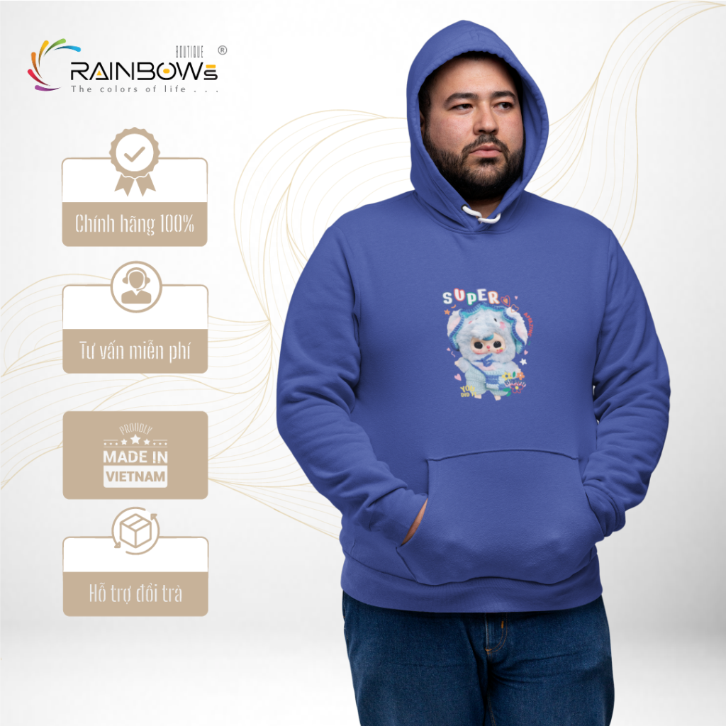 áo hoodie in hình baby three đẹp